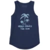 Women's Here Comes The Sun Palms Sleeveless High-Low Crusher-LITE Tank