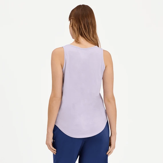 Women's Hibiscus Flip Flop Sleeveless High-Low Crusher-LITE Tank 3 Women's Hibiscus Flip Flop Sleeveless High-Low Crusher-LITE Tank - Image 3