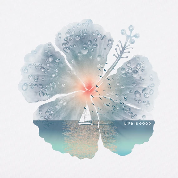 Women's Hibiscus Sail Sleeveless High-Low Crusher-LITE Tank 2 Women's Hibiscus Sail Sleeveless High-Low Crusher-LITE Tank - Image 2