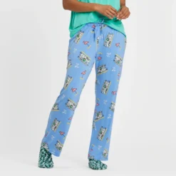 Women's Holiday Camper Flamingo Pattern Lightweight Sleep Pant