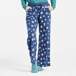 Women's Holiday Tree Pattern Snuggle Up Sleep Pant