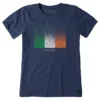 Women's Irish Flag Of ShamrocksCrusher Tee