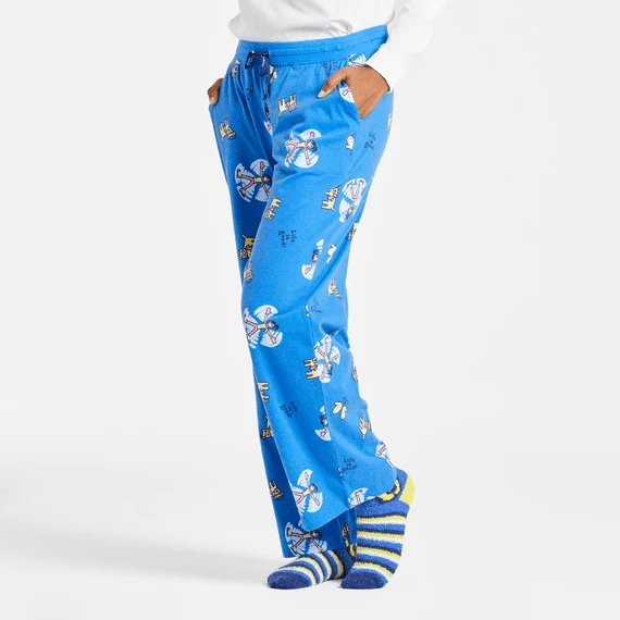 Women's Jackie Snow Angel Pattern Snuggle Up Sleep Pant 1 Women's Jackie Snow Angel Pattern Snuggle Up Sleep Pant