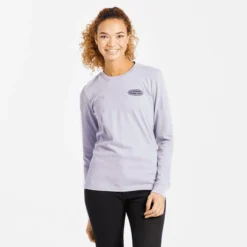 Women's Jackie Walk Ski Long Sleeve Vintage Crusher Tee -One Family Clothing Womens Jackie Walk Ski Long Sleeve Vintage Crusher Tee 71838 3 lg