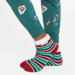 Women's Jackie Winter Fun Pattern Snuggle Up Sleep Jogger -One Family Clothing Womens Jackie Winter Fun Pattern Snuggle Up Sleep Jogger 80957 5 lg