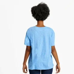 Women's Joy Explosion Relaxed FitSlub Tee -One Family Clothing Womens Joy Explosion Relaxed Fit Short Sleeve Slub Tee 80943 3 lg