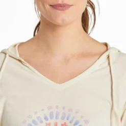 Women's Joy Explosion Vibes Long Sleeve Crusher-LITE Hooded Tee -One Family Clothing Womens Joy Explosion Vibes Long Sleeve CrusherLITE Hooded Tee 89710 4 lg