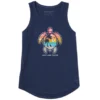 Women's Just Add Water Beach Scenic Turtle Sleeveless High-Low Crusher-LITE Tank