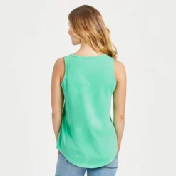 Women's Kayak Flower Sleeveless High-Low Crusher-LITE Tank -One Family Clothing Womens Kayak Flower Sleeveless HighLow CrusherLITE Tank 77387 3 lg