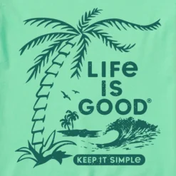 Women's Keep It Simple PalmsCrusher-LITE Tee -One Family Clothing Womens Keep it Simple Palms Short Sleeve CrusherLITE Tee 119125 2 lg