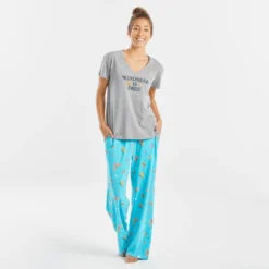 Women's Kind Butterflies Snuggle Up Relaxed Sleep Vee -One Family Clothing Womens Kind Butterflies Snuggle Up Relaxed Sleep Vee 68453 3 lg