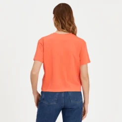 Women's Kindness Is Free WordmarkBoxy Crusher Tee -One Family Clothing Womens Kindness Is Free Wordmark Short Sleeve Boxy Crusher Tee 81004 3 lg