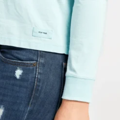 Women's LIG Ballyard Script Boxy Long Sleeve Crusher Tee -One Family Clothing Womens LIG Ballyard Script Boxy Long Sleeve Crusher Tee 66174 4 lg