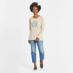 Women's LIG Butterfly Coin Crusher-FLEX Tunic -One Family Clothing Womens LIG Butterfly Coin CrusherFLEX Tunic 80954 5 lg