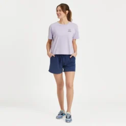 Women's LIG DaisyCrusher-LITE Striped Boxy Tee -One Family Clothing Womens LIG Daisy Short Sleeve CrusherLITE Striped Boxy Tee 80562 5 lg