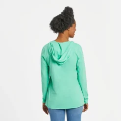 Women's LIG Floral Stack Long Sleeve Crusher-LITE Hooded Tee -One Family Clothing Womens LIG Floral Stack Long Sleeve CrusherLITE Hooded Tee 81052 3 lg