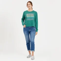 Women's LIG Multi-Stack Long Sleeve Boxy Crusher Tee -One Family Clothing Womens LIG MultiStack Long Sleeve Boxy Crusher Tee 82805 5 lg