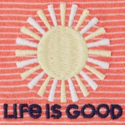 Women's LIG SunburstCrusher-LITE Striped Boxy Tee -One Family Clothing Womens LIG Sunburst Short Sleeve CrusherLITE Striped Boxy Tee 80561 2 lg