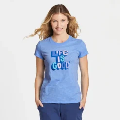 Women's Life Is Good Freestyle Textured Slub Tee