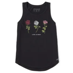 Women's Life Is Rosy Sleeveless High-Low Crusher-LITE Tank