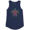 Women's Linear Turtle Sleeveless High-Low Crusher-LITE Tank