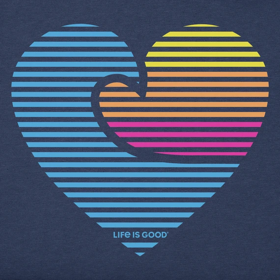 Women's Linear Wave Heart Sleeveless High-Low Crusher-LITE Tank 2 Women's Linear Wave Heart Sleeveless High-Low Crusher-LITE Tank - Image 2