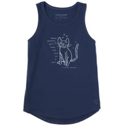 Women's Love Of A Cat Sleeveless High-Low Crusher-LITE Tank