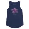 Women's Luminescent Hibiscus Sleeveless High-Low Crusher-LITE Tank