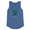 Women's Mandala Turtle Sleeveless High-Low Crusher-LITE Tank