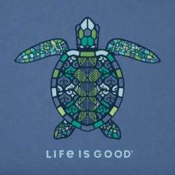 Women's Mandala Turtle Sleeveless High-Low Crusher-LITE Tank -One Family Clothing Womens Mandala Turtle Sleeveless HighLow CrusherLITE Tank 102003 2 lg