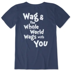 Women's Max Wags With YouCrusher Tee 8 Women's Max Wags With YouCrusher Tee -One Family Clothing Womens Max Wags with You Short Sleeve Crusher Tee 87510 4 lg