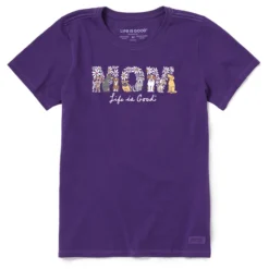 Women's Mom Life Is Good DogsCrusher Tee -One Family Clothing Womens Mom Life is Good Dogs Short Sleeve Crusher Tee 87173 1 lg