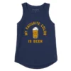 Women's My Favorite Color Is Beer Sleeveless High-Low Crusher-LITE Tank