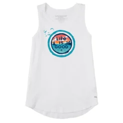 Women's Ocean Coin Sleeveless High-Low Crusher-LITE Tank