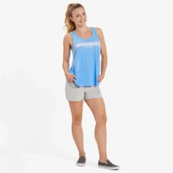 Women's Optimist Retro Stripe Textured Slub Tank -One Family Clothing Womens Optimist Retro Stripe Textured Slub Tank 77784 4 lg