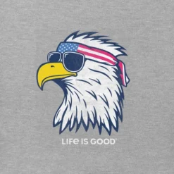 Women's Patriotic EagleCrusher-LITE Tee -One Family Clothing Womens Patriotic Eagle Short Sleeve CrusherLITE Tee 77407 2 lg