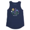 Women's Peace Flowers Sleeveless High-Low Crusher-LITE Tank
