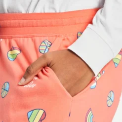 Women's Peace Love Print Snuggle Up Sleep Jogger -One Family Clothing Womens Peace Love Print Snuggle Up Sleep Jogger 68439 4 lg