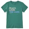 Women's Peace Love The LakeCrusher-LITE Tee