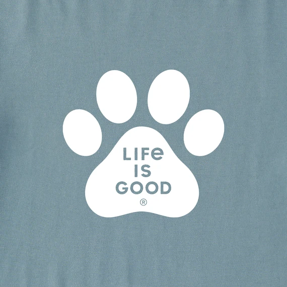 Women's Pet Paw Print Long Sleeve Crusher-LITE Hooded Tee 2 Women's Pet Paw Print Long Sleeve Crusher-LITE Hooded Tee - Image 2