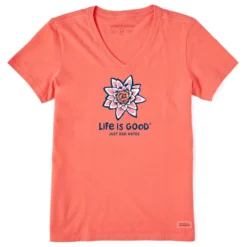 Women's Pink Water LilyCrusher-LITE Vee