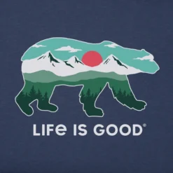 Women's Polar Bear LandscapeCrusher Tee -One Family Clothing Womens Polar Bear Landscape Short Sleeve Crusher Tee 77805 2 lg