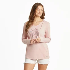 Women's Primal Sun Long Sleeve Crusher-LITE Hooded Tee