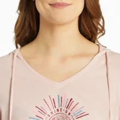 Women's Primal Sun Long Sleeve Crusher-LITE Hooded Tee -One Family Clothing Womens Primal Sun Long Sleeve CrusherLITE Hooded Tee 101516 4 lg