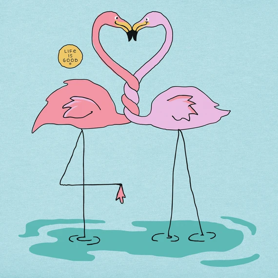 Women's Quirky Flamingo Wild Heart Sleeveless High-Low Crusher-LITE Tank 2 Women's Quirky Flamingo Wild Heart Sleeveless High-Low Crusher-LITE Tank - Image 2