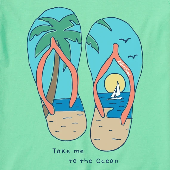 Women's Quirky Macro Flip Flops Sleeveless High-Low Crusher-LITE Tank 2 Women's Quirky Macro Flip Flops Sleeveless High-Low Crusher-LITE Tank - Image 2