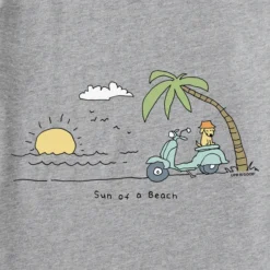 Women's Quirky Sun Of A Beach Vista Sleeveless High-Low Crusher-LITE Tank -One Family Clothing Womens Quirky Sun of a Beach Vista Sleeveless HighLow CrusherLITE Tank 117113 2 lg