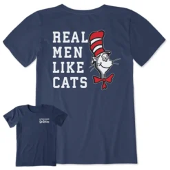 Women's Real Men Like CatsCrusher Tee