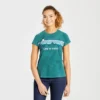 Women's Retro Mountain Stripe Textured Slub Tee