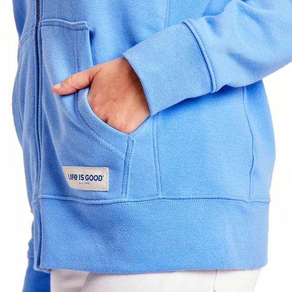 Women's Retro Mountains Simply True Fleece Zip Hoodie 5 Women's Retro Mountains Simply True Fleece Zip Hoodie - Image 5